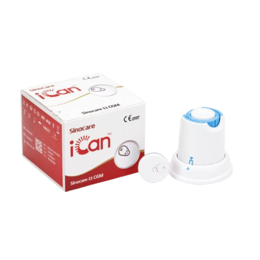 iCan i3 CGM – inteligentny system ciągłego monitorowania glikemii - urządzenie i opakowanie